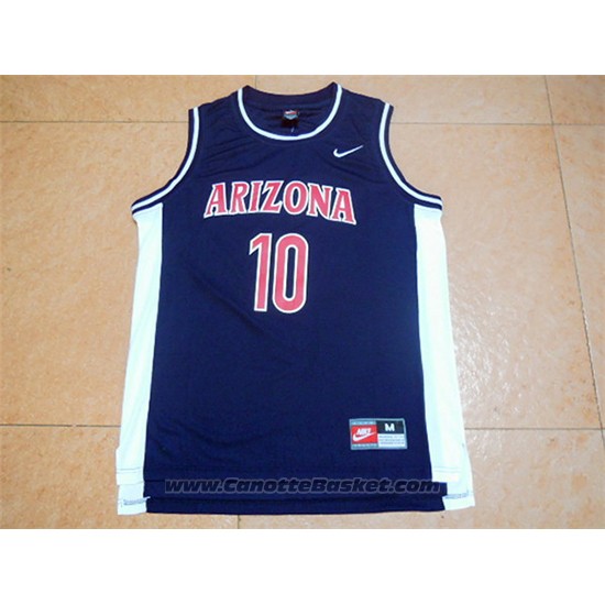 Maglia NCAA Arizona State Atlanta Hawks Mike Bibby #10 Blu